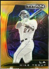 Mike Trout [Neon Orange] #20 Baseball Cards 2022 Panini Chronicles Titan Prices