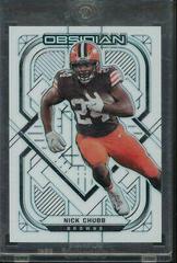 Nick Chubb [Contra] #23 Football Cards 2021 Panini Obsidian Prices
