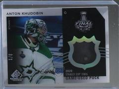 Anton Khudobin Hockey Cards 2021 SP Game Used 2020 NHL Stanley Cup Finals Puck Relics Prices