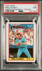 Mike Schmidt [Tiffany] #67 Baseball Cards 1988 Topps American Prices