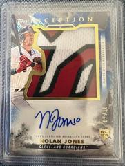 Nolan Jones [Blue] #IAJP-NJ Baseball Cards 2023 Topps Inception Autograph Jumbo Patch Prices
