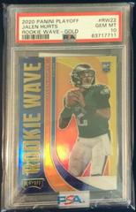 Jalen Hurts [Gold] #RW22 Football Cards 2020 Panini Playoff Rookie Wave Prices