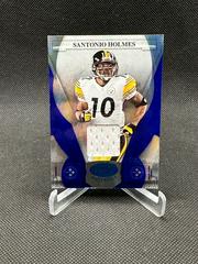 Santonio Holmes [Mirror Blue] Football Cards 2008 Leaf Certified Materials Prices