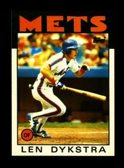 Len Dykstra #53 Baseball Cards 1986 Topps Tiffany Prices