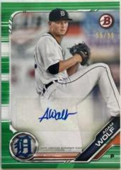 Adam Wolf [Green] #PA-AW Baseball Cards 2019 Bowman Prospect Autographs Prices