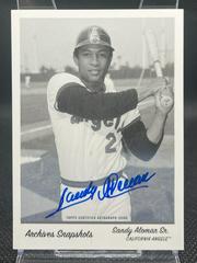Sandy Alomar Sr. [Autograph Black and White] #AS-SA Baseball Cards 2016 Topps Archives Snapshots Prices