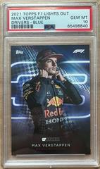 Max Verstappen [Blue] Racing Cards 2021 Topps Formula 1 Lights Out Prices