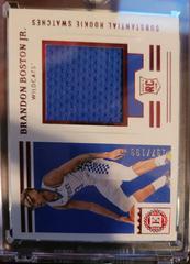 Brandon Boston Basketball Cards 2021 Panini Chronicles Draft Picks Encased Substantial Rookie Swatches Prices