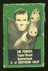 Jim Powers Football Cards 1950 Topps Felt Backs Prices
