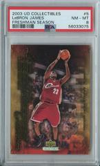 LeBron James #5 Basketball Cards 2003 UD Collectibles Freshman Season Prices