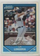 Evan Longoria [Refractor] #BDPP99 Baseball Cards 2007 Bowman Chrome Draft Picks & Prospects Prices