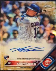 Kyle Schwarber [Gold Refractor] #RA-KSC Baseball Cards 2016 Topps Chrome Rookie Autographs Prices