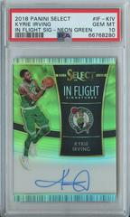 Kyrie Irving [Neon Green Prizm] #IF-KIV Basketball Cards 2018 Panini Select in Flight Signatures Prices