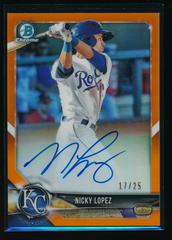 Nicky Delmonico [Orange Refractor] Baseball Cards 2018 Bowman Chrome Rookie Autographs Prices