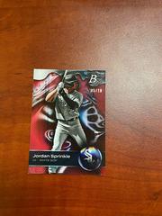 Jordan Sprinkle [Red] Baseball Cards 2023 Bowman Platinum Top Prospects Prices