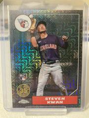 Steven Kwan [Black] #T87C-21 Baseball Cards 2022 Topps Update 1987 Chrome Prices