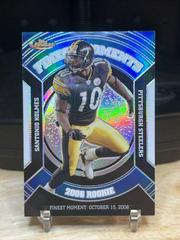 Santonio Holmes [Black Refractor] #RFM-SH Football Cards 2007 Topps Finest Moments Prices