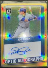 Joe Panik [Gold] #OA-JP Baseball Cards 2021 Panini Donruss Optic Autographs Prices