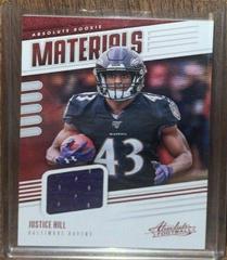 Justice Hill #RM-25 Football Cards 2019 Panini Absolute Rookie Materials Prices