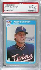 John Butcher Baseball Cards 1985 Fleer Prices