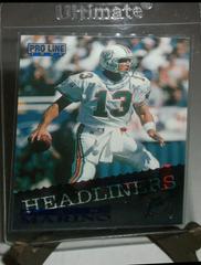 Dan Marino [Headliners] #5 Football Cards 1996 Pro Line Prices