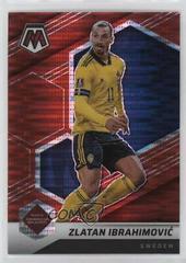 Zlatan Ibrahimovic [Red Pulsar] Soccer Cards 2021 Panini Mosaic Road to FIFA World Cup Prices