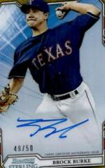 Brock Burke [Gold] Baseball Cards 2019 Bowman Sterling Prospect Autographs Prices