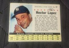Hector Lopez [Hand Cut] Baseball Cards 1961 Post Cereal Prices