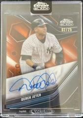 Derek Jeter [Orange] #CBA-DJ Baseball Cards 2023 Topps Chrome Black Autographs Prices
