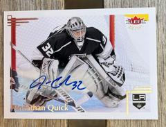 Jonathan Quick [Autograph] #58 Hockey Cards 2012 Fleer Retro Prices
