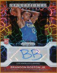 Brandon Boston Jr. [Choice Prizm] #SS-BRB Basketball Cards 2021 Panini Prizm Sensational Signatures Prices
