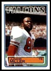 Junior Miller Football Cards 1983 Topps Prices