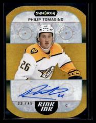 Philip Tomasino [Orange] #RI-PT Hockey Cards 2022 Upper Deck Synergy Rink Ink Autographs Prices