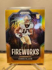 Chris Olave [Gold] Football Cards 2022 Panini Prizm Fireworks Prices