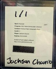 Jackson Chourio [Prospect Patch Autograph Black] #5 Baseball Cards 2023 Panini Immaculate Prices