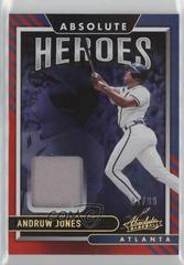 Andruw Jones [Spectrum Red] #AHM-AJ Baseball Cards 2022 Panini Absolute Heroes Memorabilia Prices
