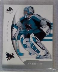 Evgeni Nabokov #83 Hockey Cards 2005 SP Authentic Prices