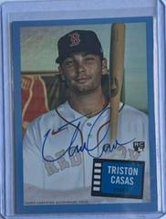Triston Casas [Blue] #57HS-TC Baseball Cards 2023 Topps Archives 1957 Topps Hit Stars Autographs Prices