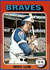 Mike Lum #154 Baseball Cards 1975 Topps Mini Prices