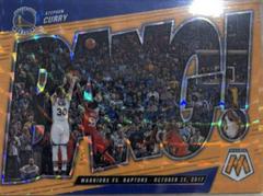 Stephen Curry [Orange Fluorescent] Basketball Cards 2021 Panini Mosaic Bang Prices