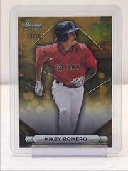 Mikey Romero [Gold] Baseball Cards 2023 Bowman Sterling Prices
