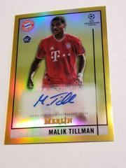 Malik Tillman Soccer Cards 2020 Topps Merlin Chrome UEFA Champions League Autographs Prices