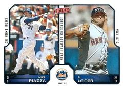 Al Leiter, Mike Piazza #414 Baseball Cards 2002 Upper Deck Victory Prices