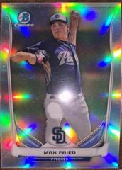 Max Fried [Chrome Refractor] #CTP-8 Baseball Cards 2014 Bowman Draft Picks Top Prospects Prices