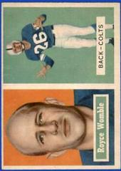 Royce Womble #86 Football Cards 1957 Topps Prices