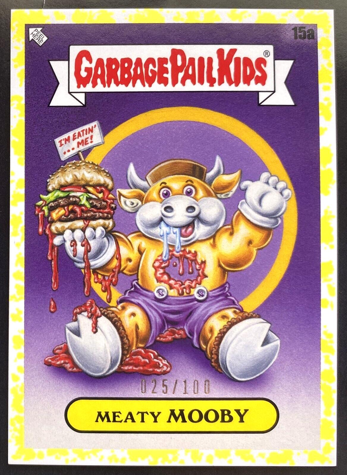 Meaty MOOBY [Yellow] #15a Garbage Pail Kids X View Askew