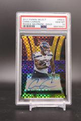 Chris Carson [Gold] Football Cards 2017 Panini Select Rookie Signatures Prizm Prices