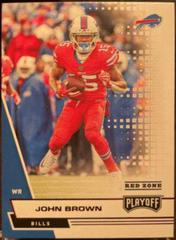 John Brown [Red Zone] Football Cards 2020 Panini Playoff Prices