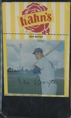 Ken Boyer [Autograph at Waist] Baseball Cards 1967 Kahn's Wieners Prices