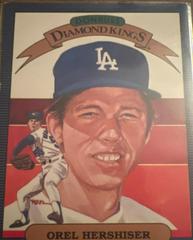 Orel Hershiser [Diamond Kings] #18 Baseball Cards 1986 Donruss Prices